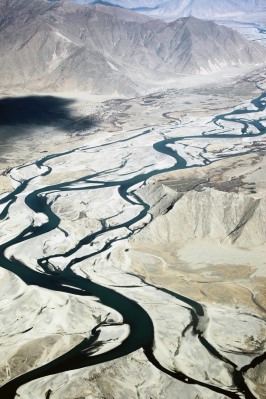 Landscape, Tibet - Aerial